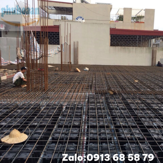 Giá sàn hộp đổ sàn, giá sàn hộp đổ bê tông, sàn hộp đổ trần, sàn hộp vượt nhịp