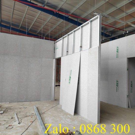 Tấm xi măng cemboard làm vách ngăn