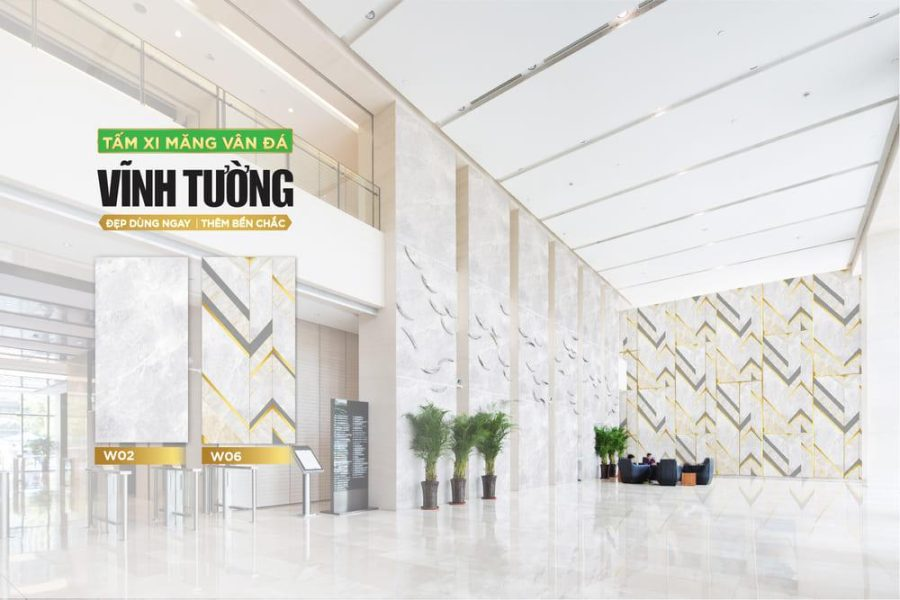 Tấm cemboard vân đá Vĩnh Tường